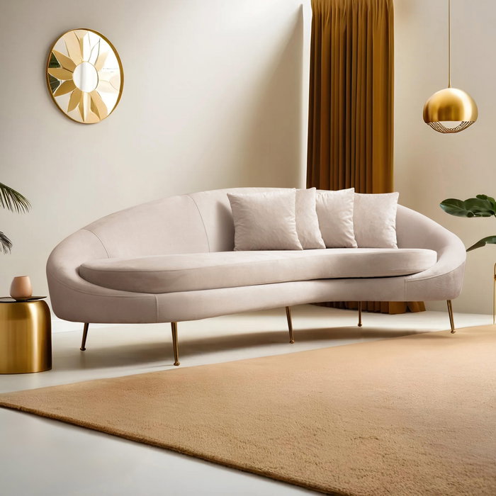 Atelier Del Sofa Sofá 3 Plazas Eses Right Beige